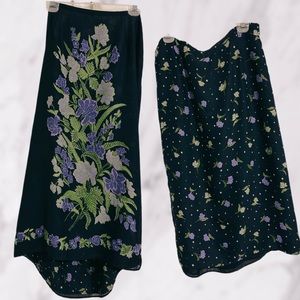 Black Floral Reversible Skirt!